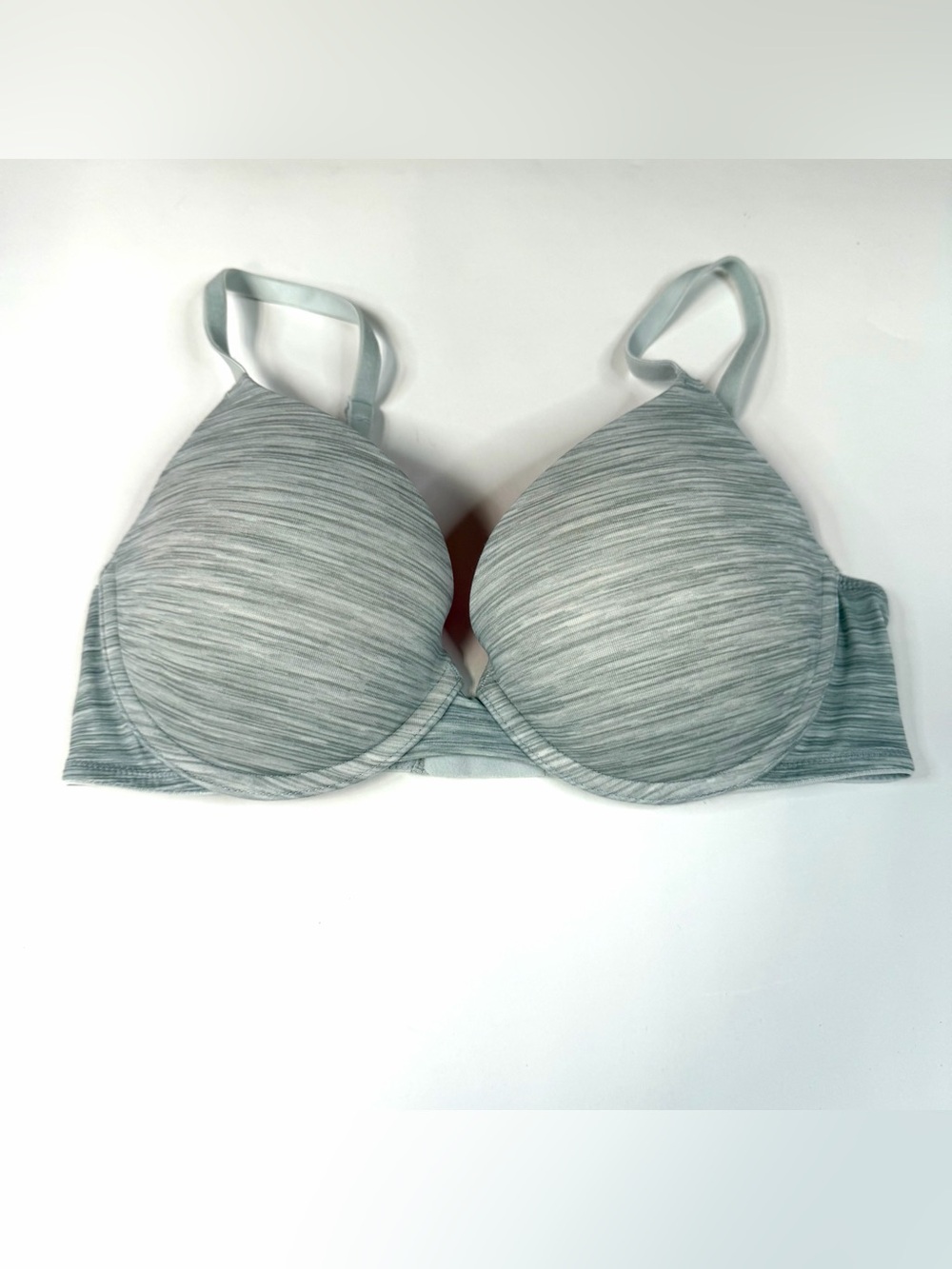 PINK Victorias Secret 34C Pushup Bra Padded Gray Underwire #1407